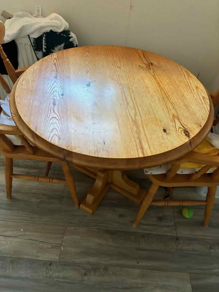 Photo of free Round solid wood table (Wallasey CH44) #1