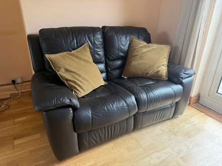 Photo of free Brown Leather 2-Seater Recliner (GU7) #1