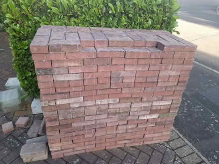 Photo of free Modern art installation OR a load of used brick pavers (Up Hatherley GL51) #1
