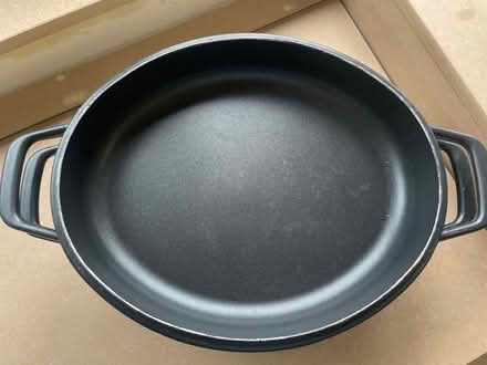 Photo of free Large metal casserole dish (Northfields) #2