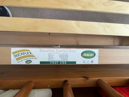 Photo of free Pine double bed (Bankart ave Oadby LE2) #1