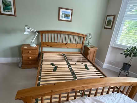 Photo of free Pine double bed (Bankart ave Oadby LE2) #4