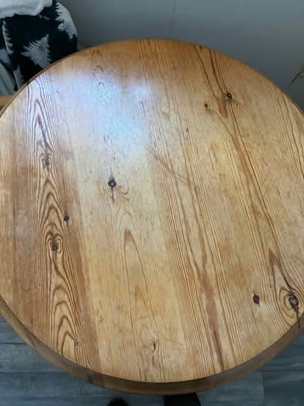 Photo of free Round solid wood table (Wallasey CH44) #2