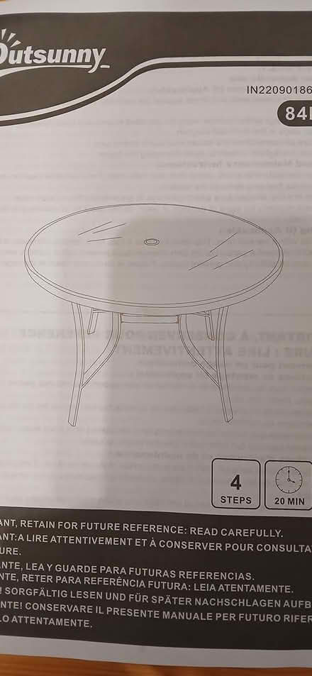 Photo of free Round Garden Table Frame (Kenilworth CV8) #2