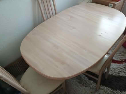 Photo of free Limed oak table and 4 chairs (Cheshunt EN8) #1
