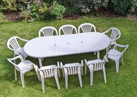 Photo of free Garden table and chairs (Ferndown. Near M&S food store) #1