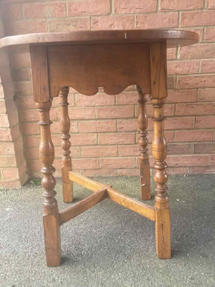 Photo of free Round wooden table (Leigh Park BA13) #2