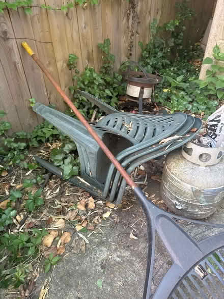 Photo of free Backyard chairs and bins (Stuyvesant Heights) #4