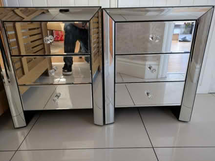 Photo of free Glass bedside cabinets (Stoneycroft) #1