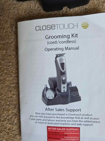 Photo of free CloseTouch Grooming Kit (West Bridgford NG2) #2