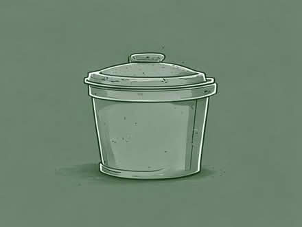Photo of Old metal dustbin & sinks (Hunsworth BD19) #1