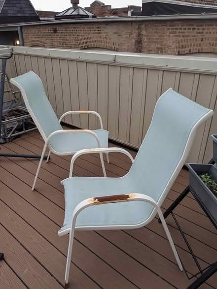 Photo of free Pair of Patio outdoor chairs (Near green line @ Ridgeland) #1