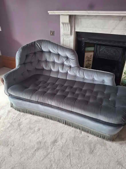 Photo of free Blue sofa and 2 chairs (Peterhead AB42) #2
