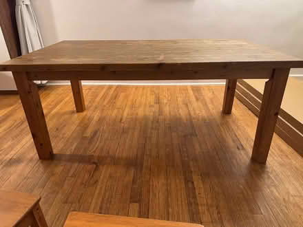 Photo of free Wood table and chairs (Dobbs Ferry) #1