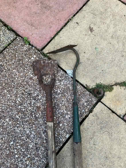 Photo of free 2 long handles hoes (Reading West RG1) #2