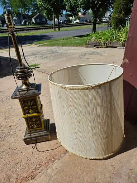 Photo of free brass end table lamp (Manville) #1