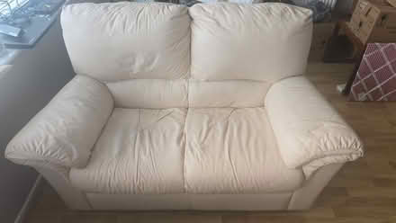 Photo of free 3 Seater Recliner & 2 Seater Cream Leather sofa (Erith DA17) #2