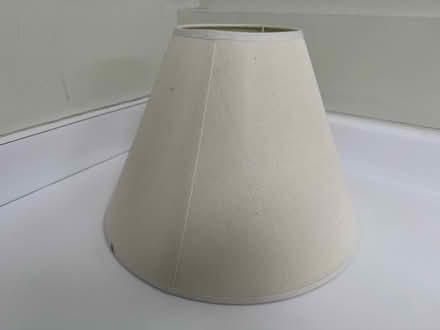 Photo of free Off-white conical fabric lamp shade (1075 Valencia Avenue) #2