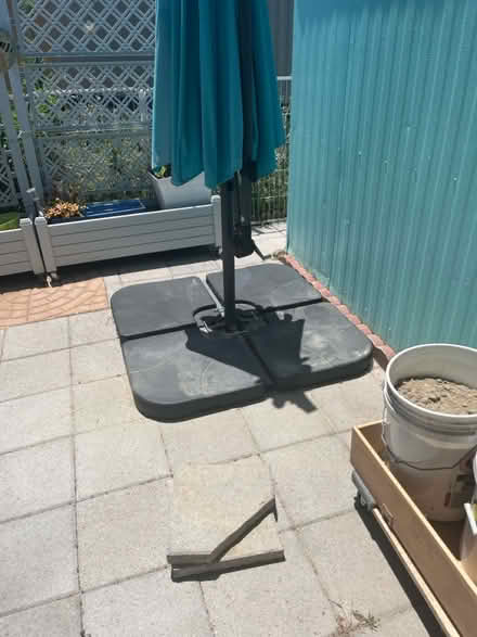 Photo of free patio umbrella and stand (Carson) #1