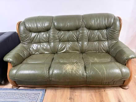 Photo of free Sturdy Green Sofa (reading RG6) #1