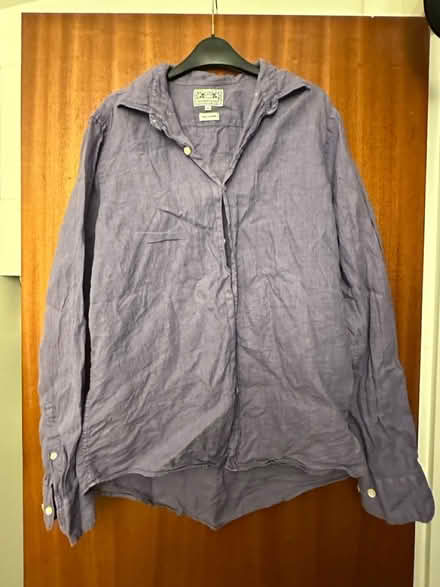 Photo of free Purple linen shirt, size M (OX3 8TG) #1