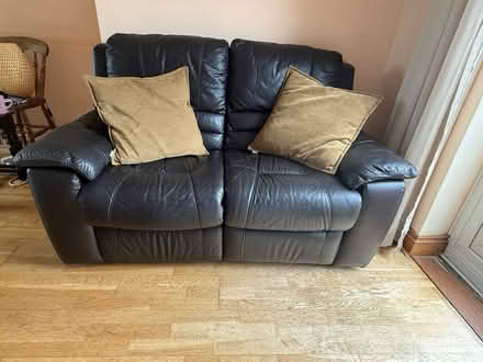 Photo of free Brown Leather 2-Seater Recliner (GU7) #2