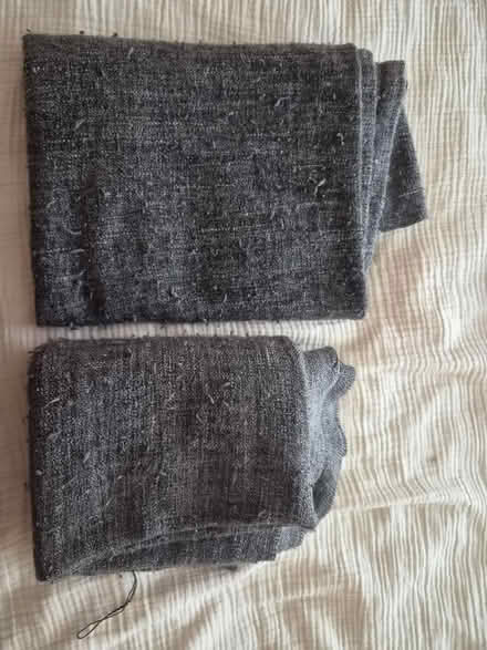 Photo of free 2 x grey throw blanket (Bletchley) #2