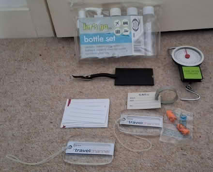 Photo of free Travel stuff, bottles, tags, etc (South Acton) #1