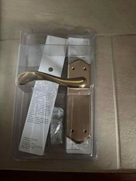 Photo of free Lever Latch Polished Brass door handle (Balcombe RH17) #1
