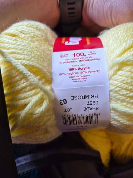 Photo of free Chunky yarn - yellow (Dublin 8) #3