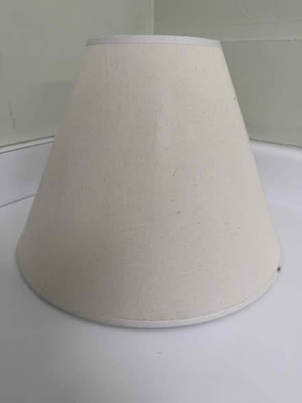 Photo of free Off-white conical fabric lamp shade (1075 Valencia Avenue) #1