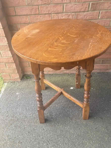 Photo of free Round wooden table (Leigh Park BA13) #1