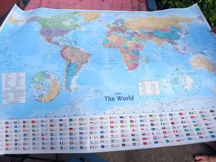 Photo of free Wipeable world map (Penrith CA11) #1