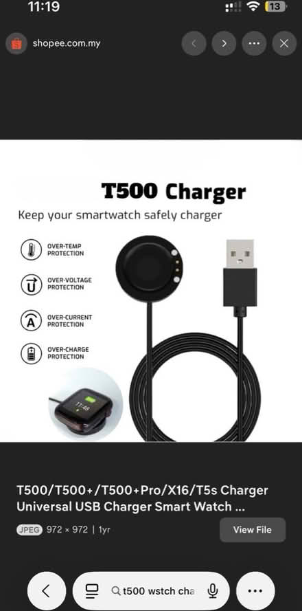 Photo of free T500 new smart watch charger (HA1 Harrow) #1