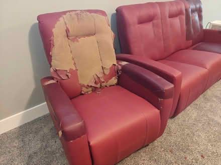 Photo of free 3-seater sofa and Recliner (Picton) #3