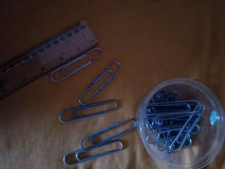 Photo of free Small tub large paperclips (Belper) #1