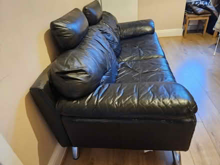 Photo of free leather sofa (M18) #3