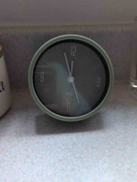 Photo of free Sage green mini alarm clock (Carling) #1