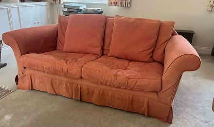 Photo of free 3 seater sofa (with fire certificate label) (Maidensgrove RG9) #1
