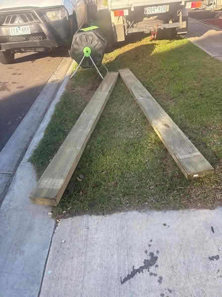 Photo of free Treated pine sleepers (1B salvia st Norlane) #1
