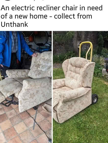 Photo of free Electric recliner chair (Lamonby CA11) #1
