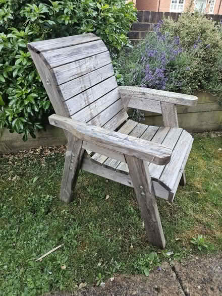 Photo of free 4 Wooden Garden Chairs (Gu7 1ax) #4