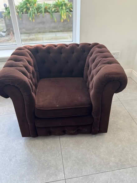 Photo of free 2 seater couch and matching chair (Dublin 18) #4