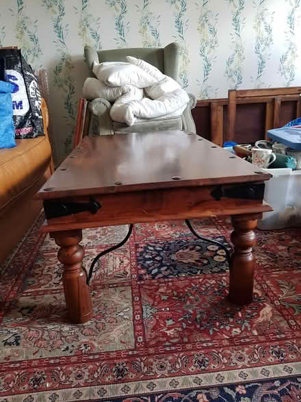 Photo of free Large Wooden Coffee Table (BA1) #2