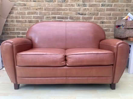Photo of free Jazz club 2 seater leather sofa (Stoke newington N16) #2