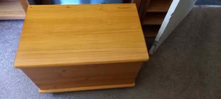 Photo of free Wooden chest, trolley and shelf unit (Old Harlow CM17) #1