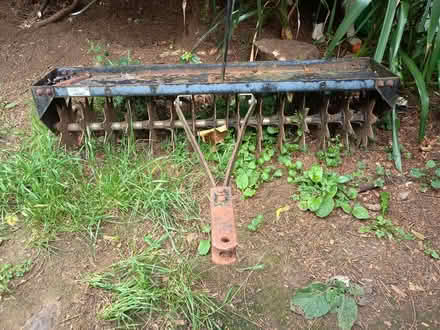 Photo of free Spike Aerator, broken wheel, for ride on mower (Billing Road East area NN3) #1