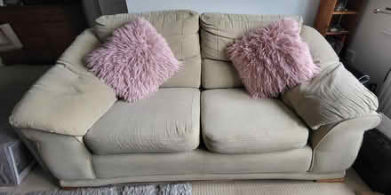 Photo of free Cream sofa and chair (Matlock DE4) #2