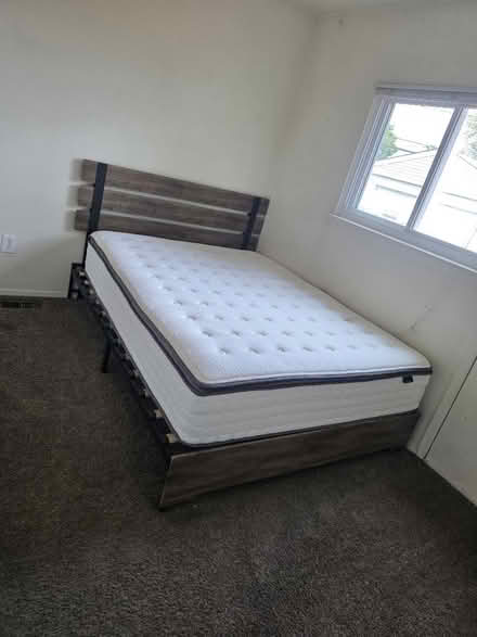 Photo of free Queen bed frame and mattress (Warren and Inkster rd) #1