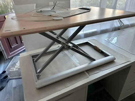 Photo of free Desktop standing desk 80x50cm approx (Abingdon-on-Thames OX14) #1